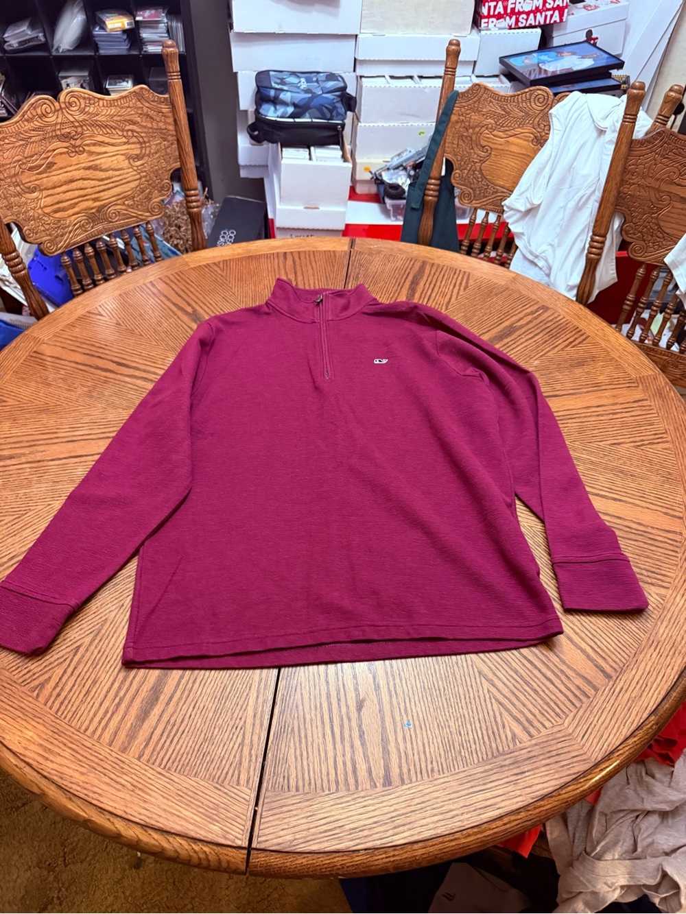 Vineyard Vines Men's Half-Zip Sweater - Maroon